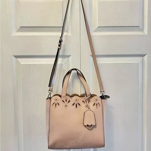 KATE SPADE Pink Blush New York MAGNOLIA STREET EYELET MINI MINA SATCHEL
